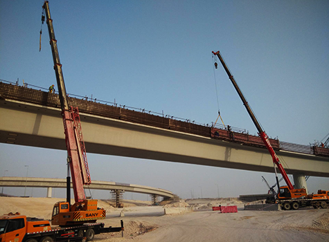 رافعات ساني شاركت في بناء ممرات عالية السرعة في شرق قطر.jpg
