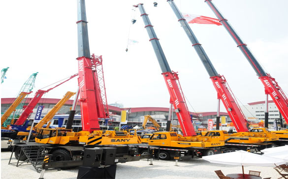 Pameran mesin Konstruksi canggih terdepan Indonesia ke-18, SANY menonjolkan kekuatan china