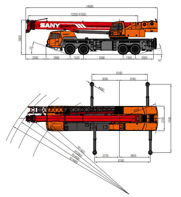 SANY Grue STC800S