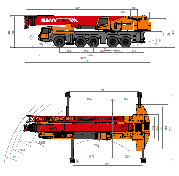 SANY Grue SAC1800