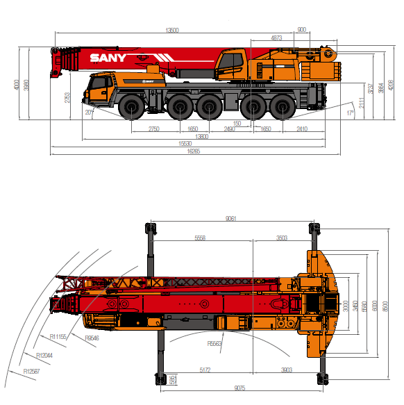 SANY Grue SAC2200