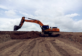 Excavadora SY215C de SANY apoya la construcción inmobiliaria de Panamá