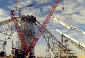 Construcción del túnel de mina de cobre