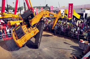 Actuación maravillosa de SANY excavadoras en la Feria Bauma