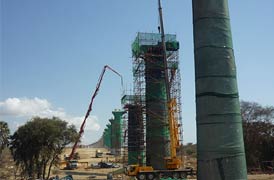 Les machines à béton de SANY contribuent à la construction du pont ferroviaire le plus long au Kenya