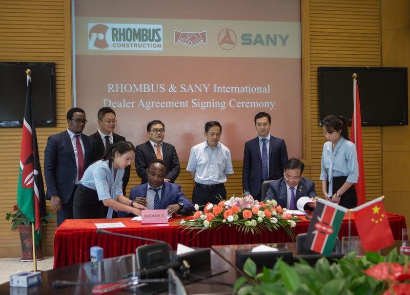 SANY signs its Kenyan dealer for a broader market